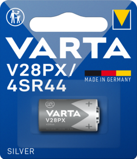 Varta batteri V28PX sølvoxid 6V; 145mAh; Ø13x25,2mm 4SR44