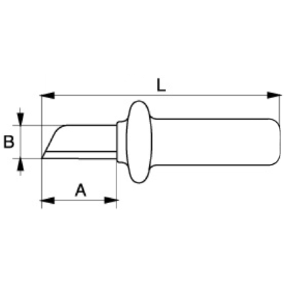 VDE-Isoleret kniv m. lige blad