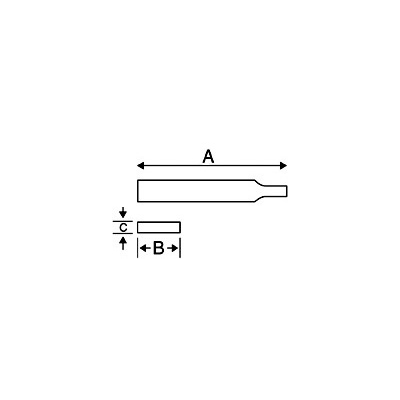 Needle file round without handle 160mm fine