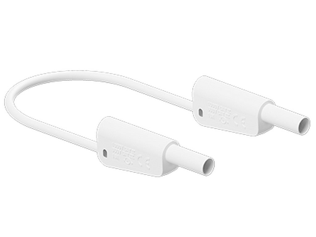 Test lead SLK4N-F25 PVC 100cm White 1000V CATII/ 600V CATIII 32A