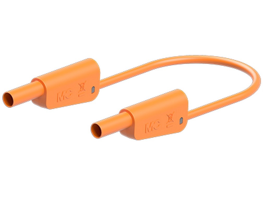 Test lead SLK4N-F25 PVC 50cm Orange 1000V CATII/ 600V CATIII 32A