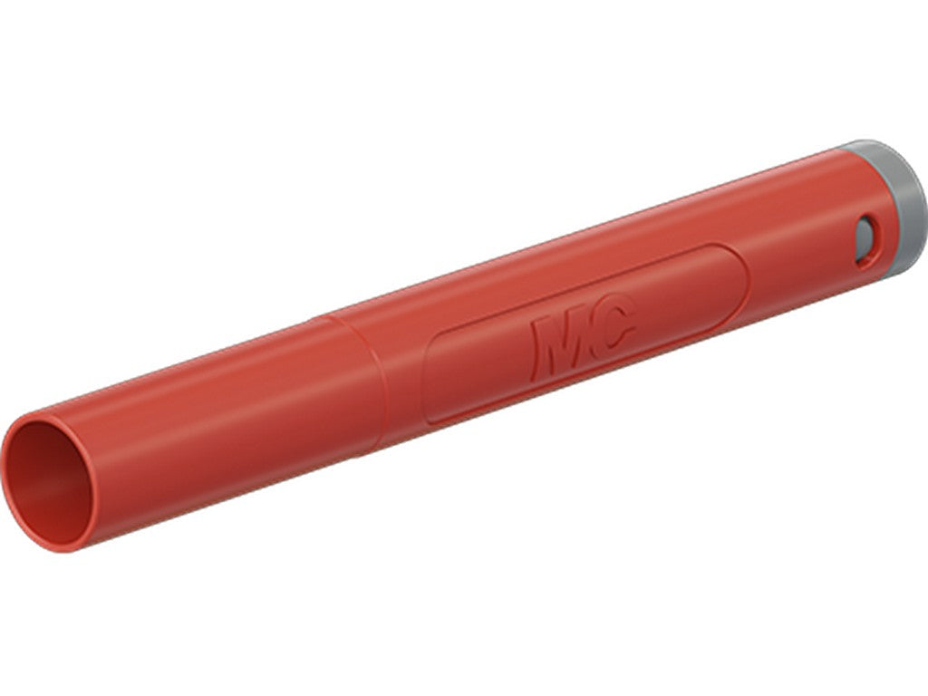 Male connector Ø4mm SAL-4N-39-TW RED CATII 1000V/CATIII 600V 32A f/soldering max.2.5mm Ø3.9mm