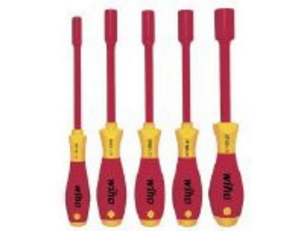 Socket screwdriver set 1000V SF w/5.5/7.0/8.0/10.0/13.0mm