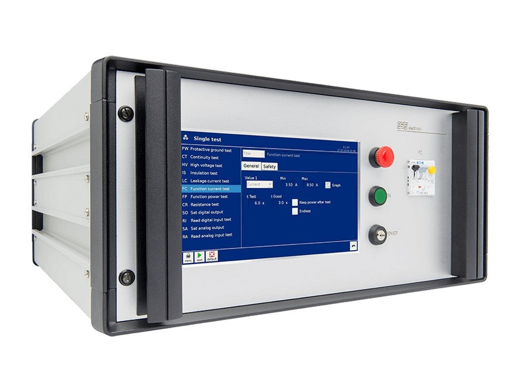 SPS sikkerhedstester 19"rack AC100V-5,5kV 0-3mA/DC 100V-6kV 0-10mA/isolationstest DC 100V-6kV