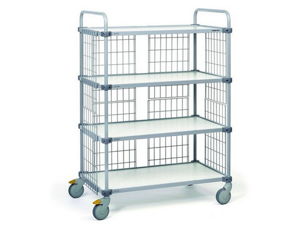 Rullebord m/4 justerbar hylder 535x1100x1535 ESD