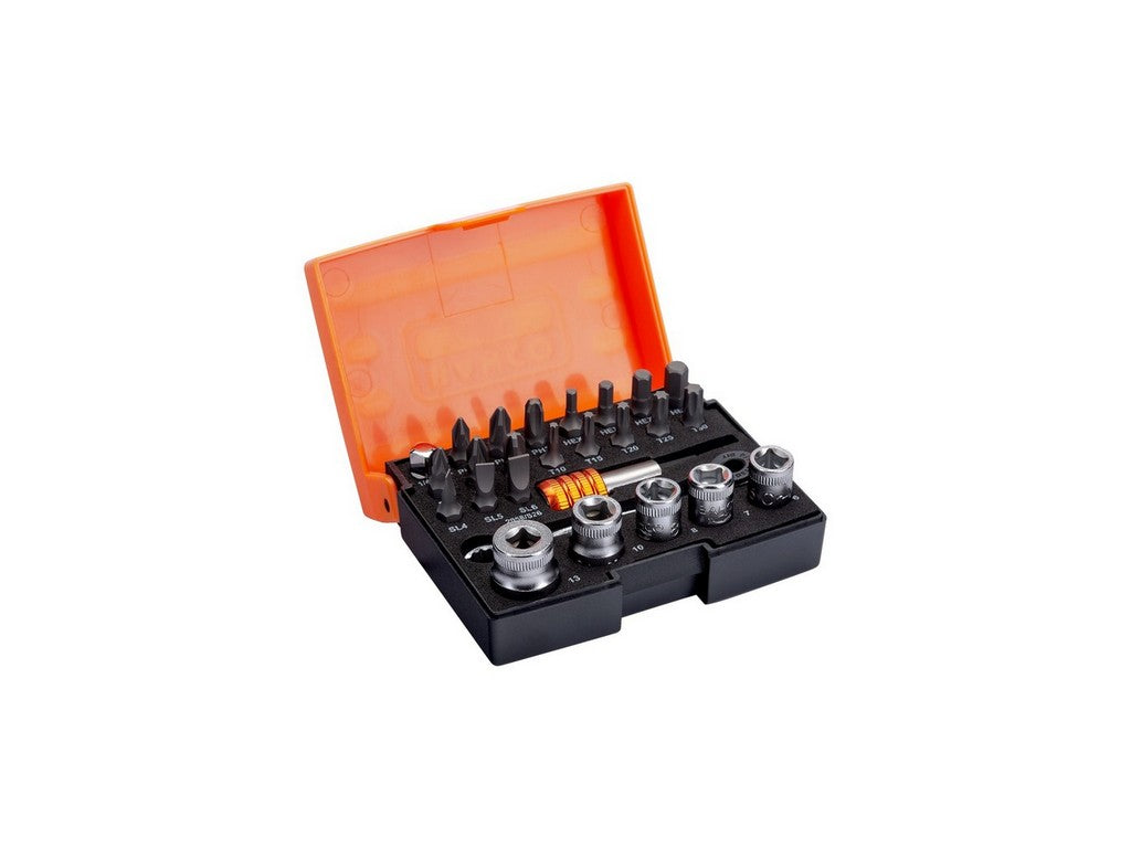 Mini Topnøglesæt m/ 26 dele 1/4" Dynamic Drive toppe