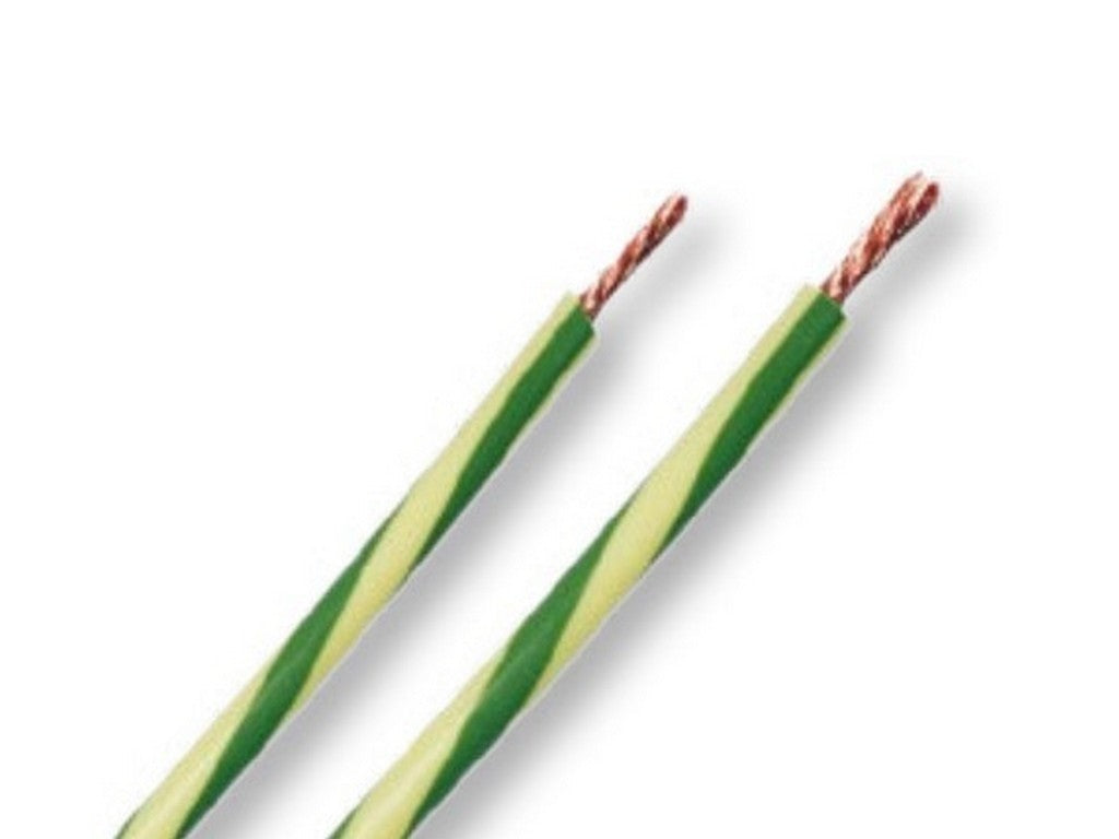 Fleksibelt ledning grøn-gul