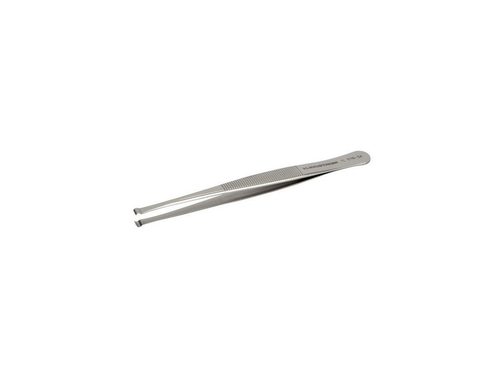 Lindström tweezers antimagnetic stainless steel high precision with 6 mm 90° angled tips 120mm