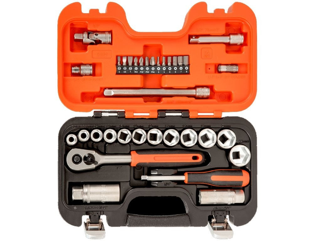 1/4+ 3/8 SOCKET SET 34 PIECES