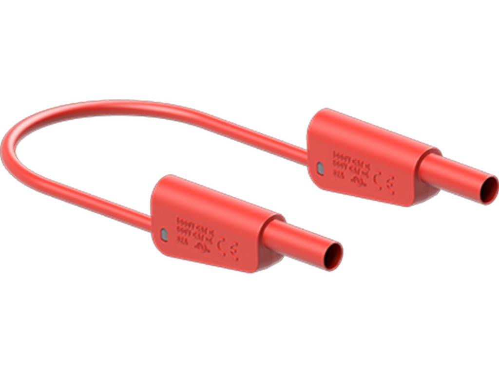 Test lead SLK4N-F25 PVC 100cm Red 1000V CATII 600V CATIII 32A