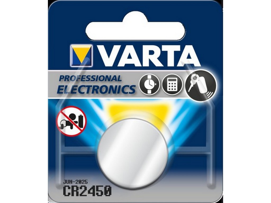 Varta batteri CR2450 lithium 3V Professional Electronics