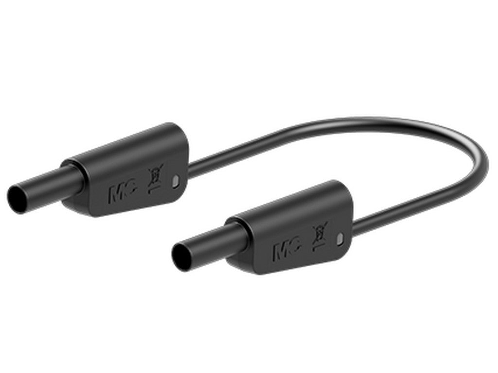 Prøveledn. SLK4N-F10 200cm SORT PVC 4mm 1000v 600V CATIII 19A
