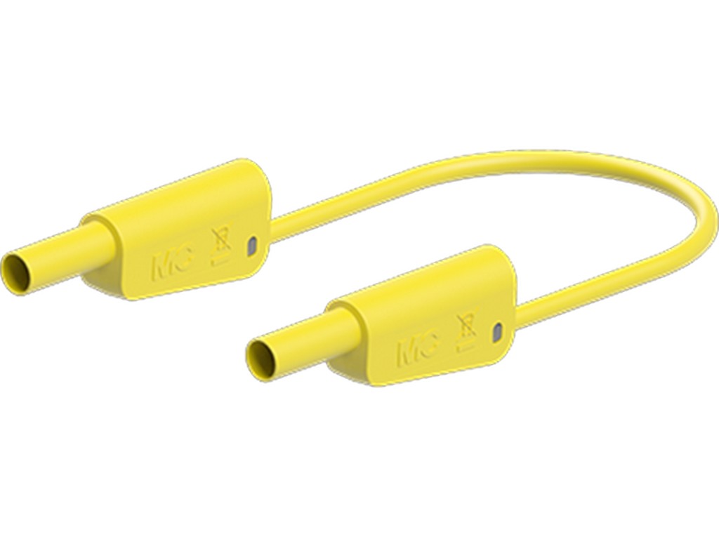 Test lead SLK4N-F25 PVC 200cm Yellow 1000V CATII/ 600V CATIII 32A