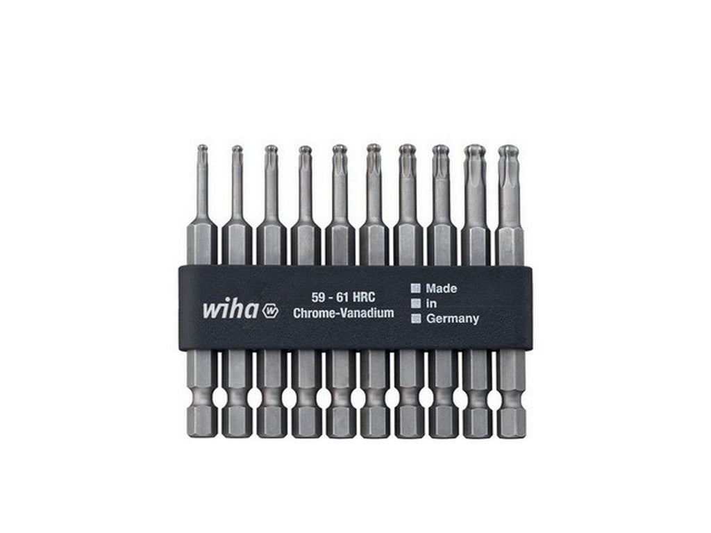 Bit sæt Torx med kuglehoved 70mm; 2xT10/2xT15/2xT20/2xT25/ 2xT30