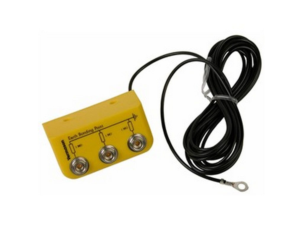 Jordingsbox med 3 stk. 10mm trykknapper