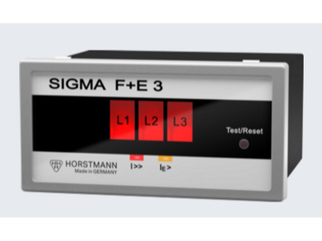 Kortslutningsindikator SIGMA F+E 3 2.0 fra Horstmann med tre røde L-indikatorer