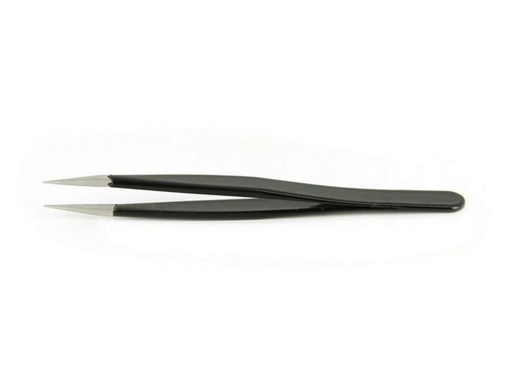 Tweezers ESD Epoxy coated 120mm thick tip