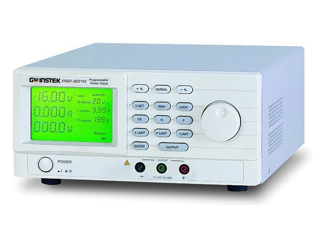 GW-strømforsyning DC 1-kanals 0-60V/0-3.5A RS232C interface med LCD display