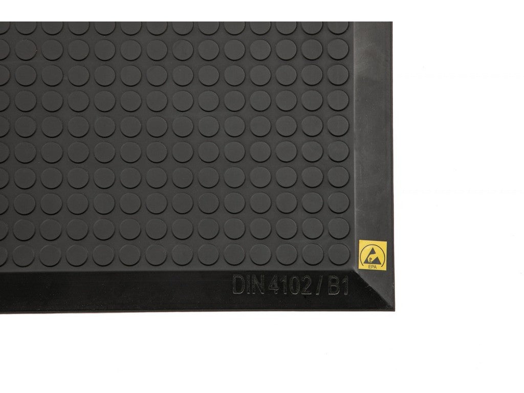 Standmåtte ESD m. flade bobler 60x400 cm skrå kanter