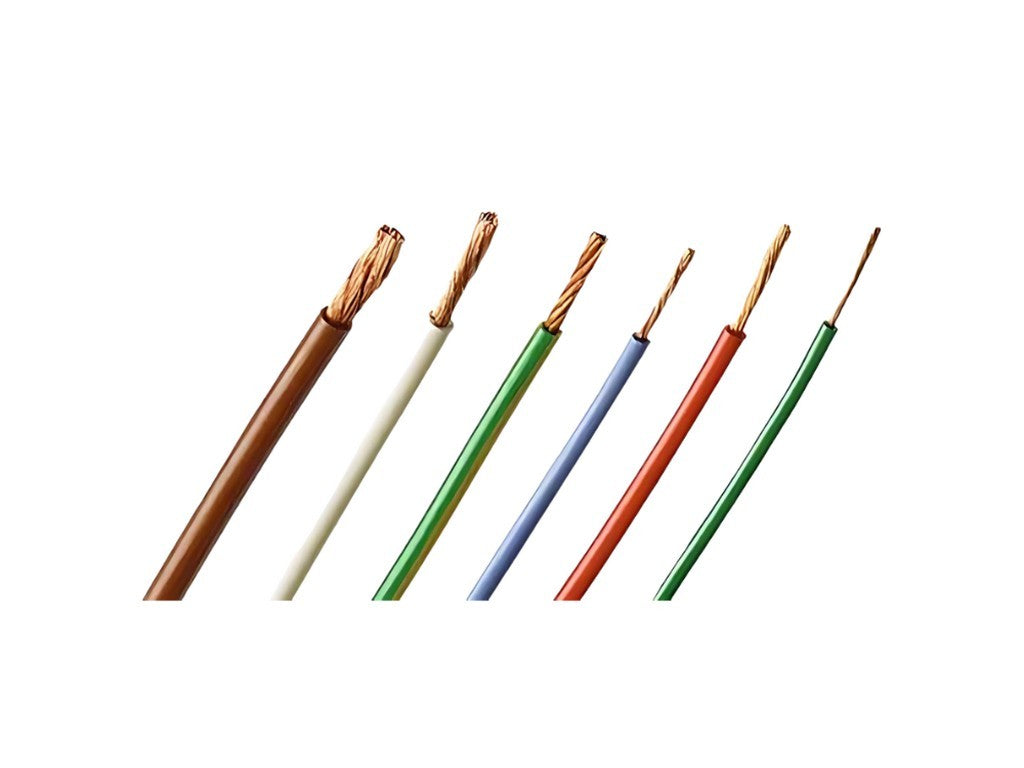 Ledning FLEXI-E 0,10mm² grøn 100m rulle