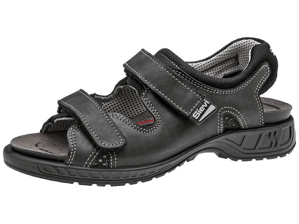 Sandaler ROM 2 ESD Sievi, sort justerbar sandal, sidebillede