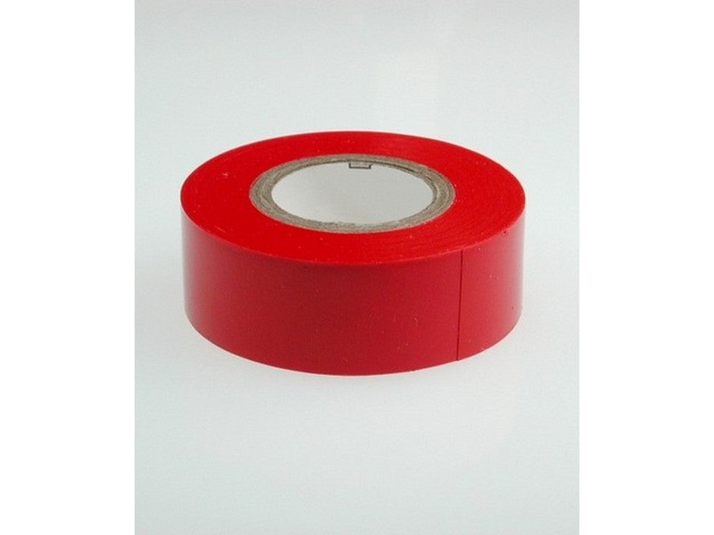 Rødt PVC isolerbånd 15mm bredt og 10m langt