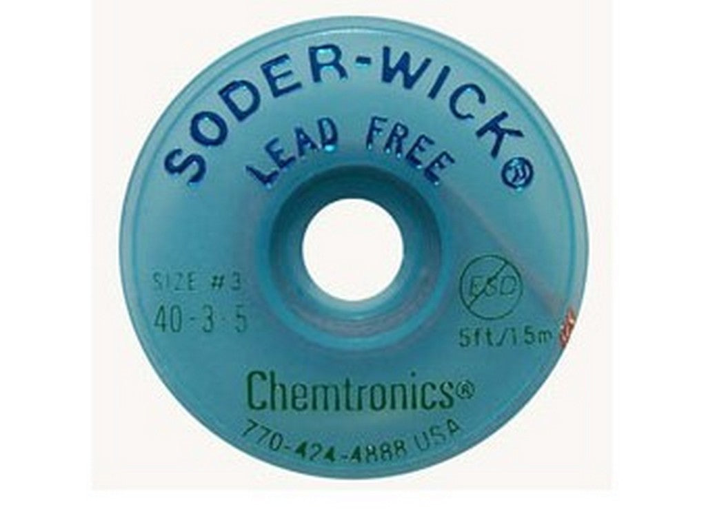 Sugetråd no-clean flus 2,8mm blå blyfri tin dåse m. 10 stk