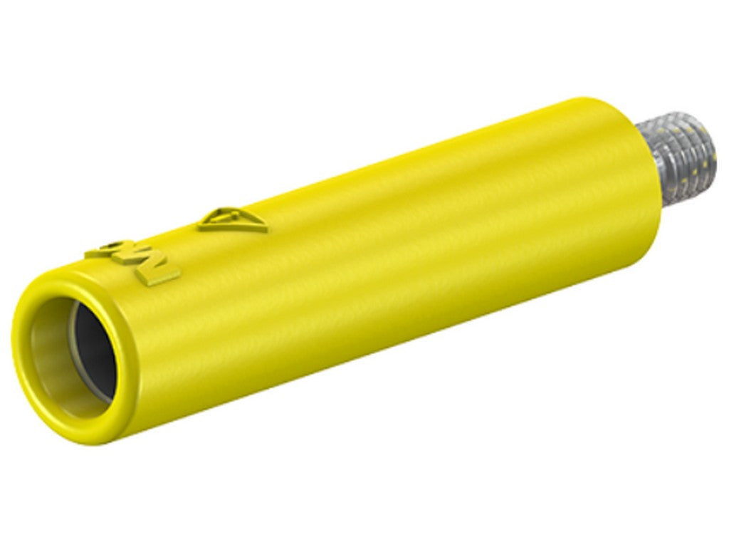Adapter B4E-M4-I yellow w/M4 thread CAT II 1000V 32A
