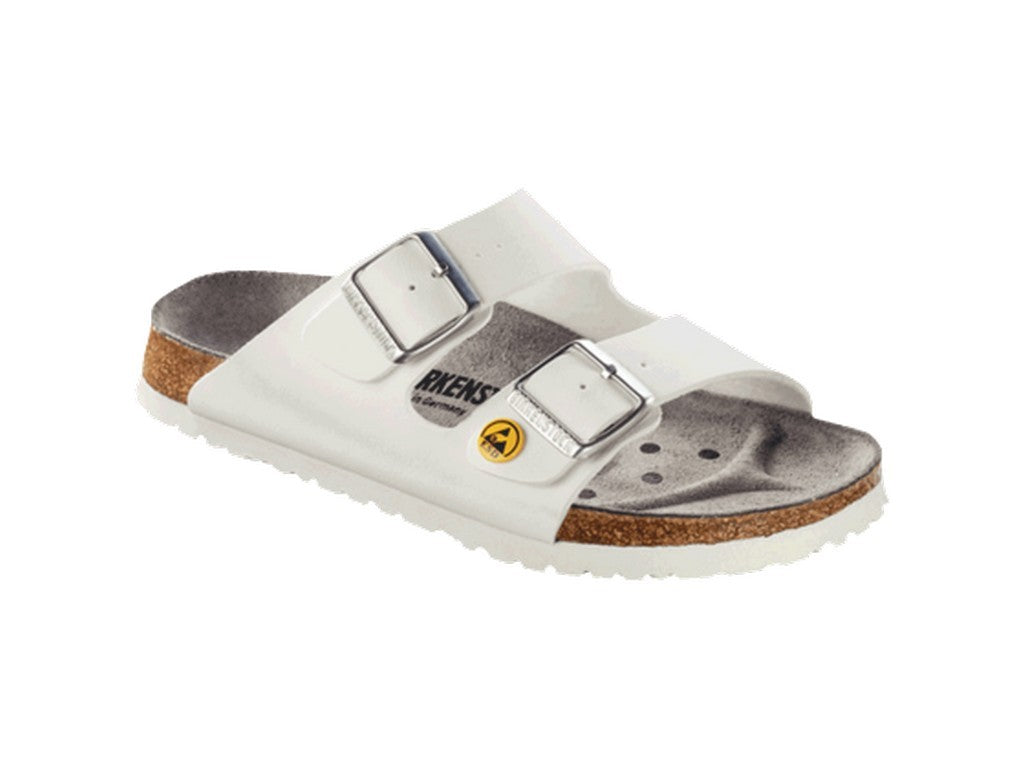 Birkenstock Arizona sandal ESD Str. 37; slim; hvid