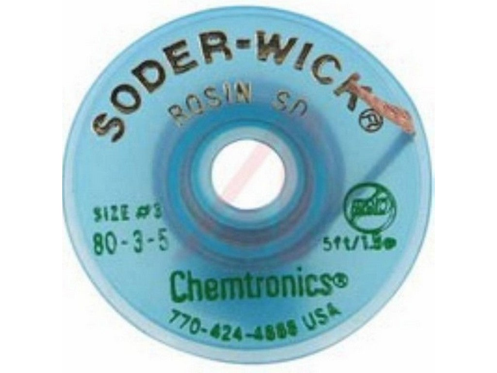 Soder-Wick kolofonium SD sugetråd grøn 2.0mmx1.5m medium pads