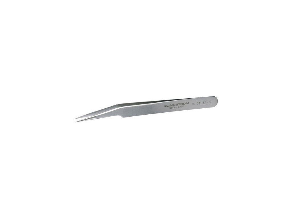 Lindström tweezers antimagnetic stainless steel high precision with serrated tip 120mm