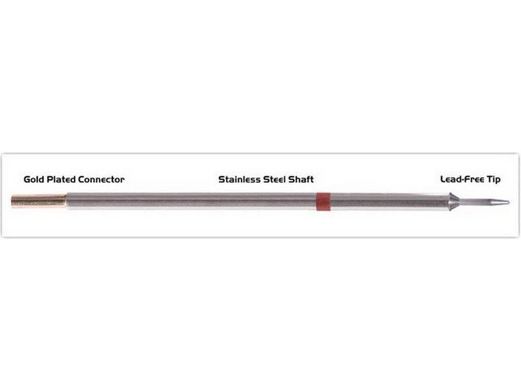 Loddespids Conical Sharp 1,0mm til TMT-9000S (STTC-807) med guldbelagt stik og blyfri spids