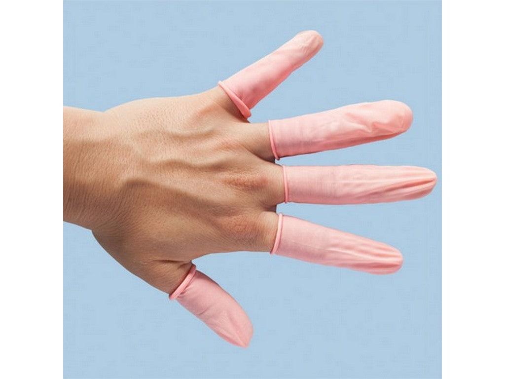 Finger-dutter ESD str. M pink, pakke m/1440 stk.