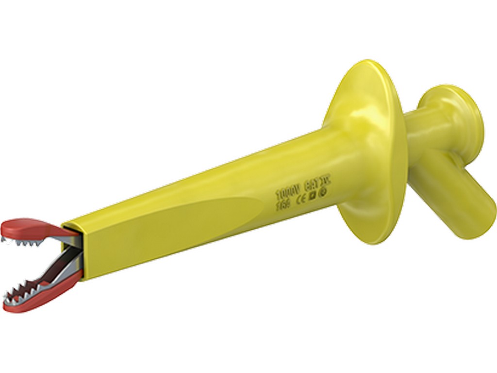 Prøveclips AB200 gul 1000V AC/1500V DC 16A - CATIV