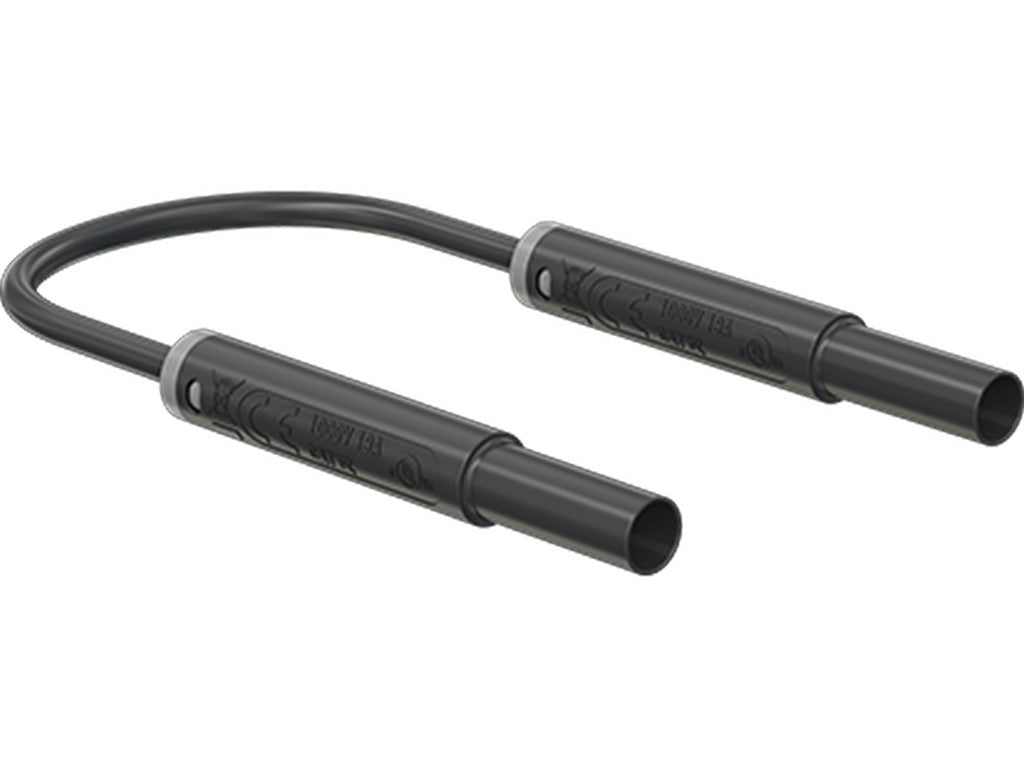 Test lead SIL SAK4N-S10 Ø4mm Black 50cm 1000V CATIV 19A