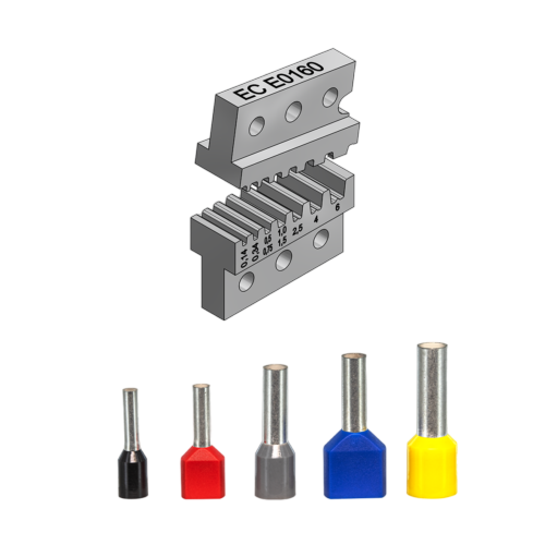 Matrice EC65 t/terminalrør 0,14 - 6mm² /TWIN 0,5 - 4mm² Trapezform crimp