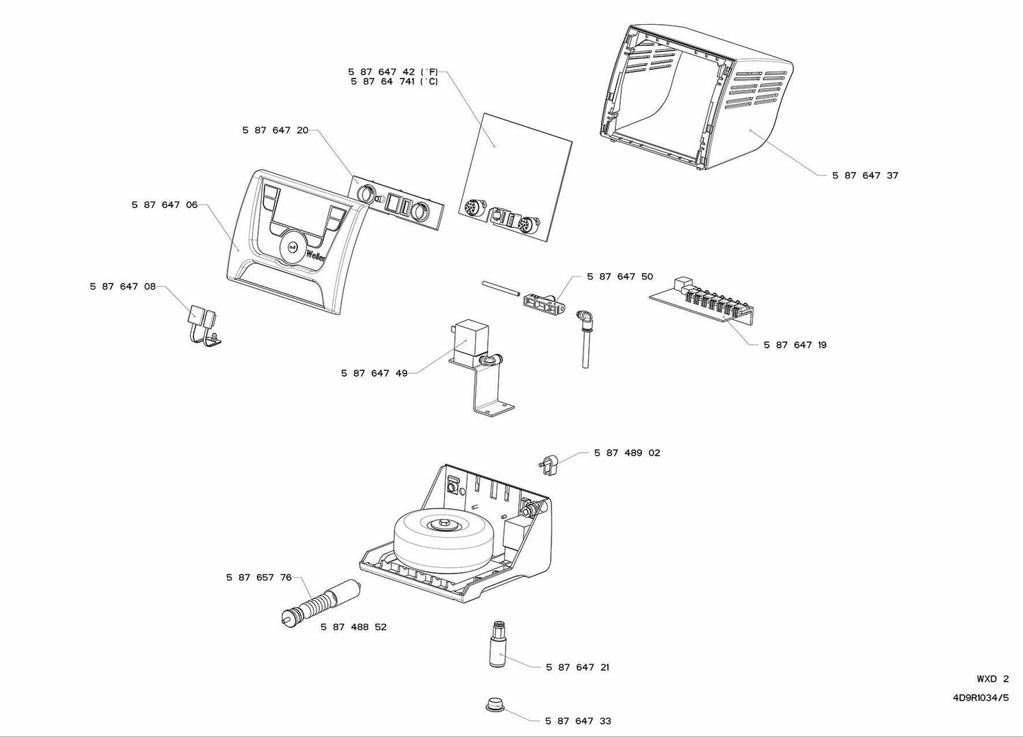 WXD2 udlodde power unit med 2 kanaler