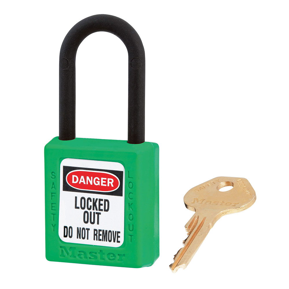 MasterLock Zenex hængelås i KOMPOSIT GRØN key different/key container