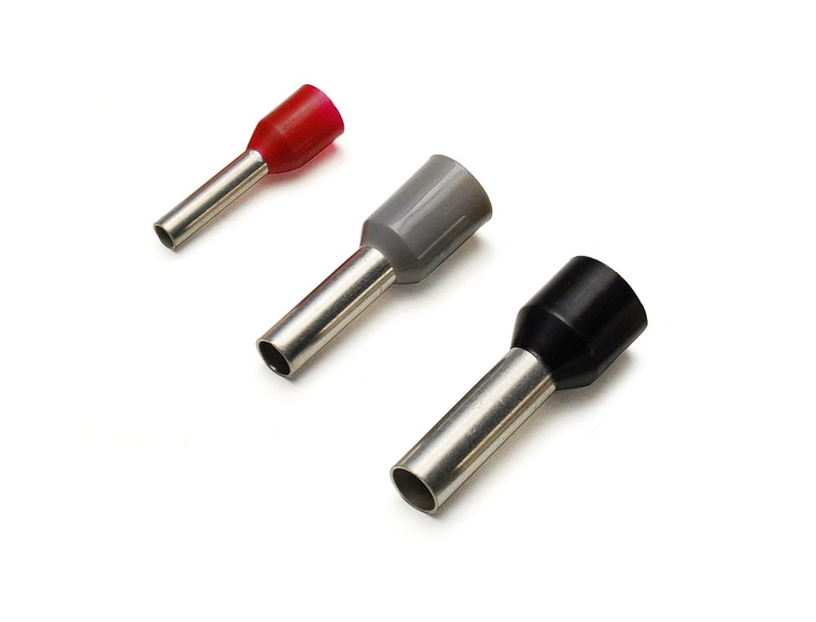 Terminalrør isoleret 10mm² - L18mm ebrun