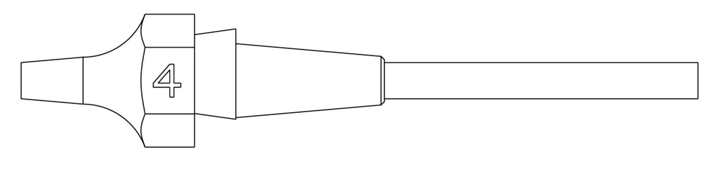 Udloddespids XDSL 4 ø1,2 x 2,5 mm L=10,5 mm