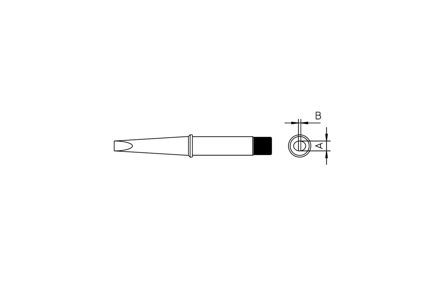 Soldering tip 10.0mm 370°C CT2F7