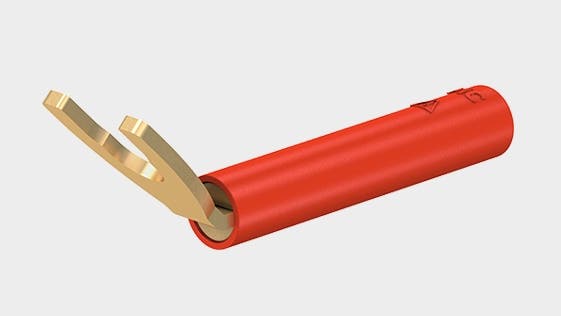 Gaffeladapter B4-I/KA rød 45° 1000V; CATII; 20A