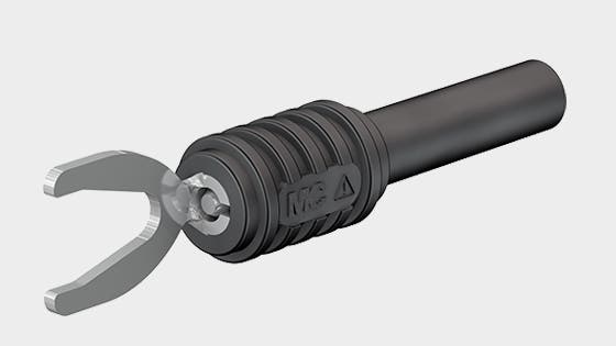 Adapter XKS-A kabelsko/banan rød 1000V - CAT II