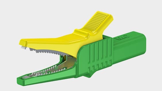 Krokodillenæb XKK-1001 gul/grøn 1000V - CAT II - 32A