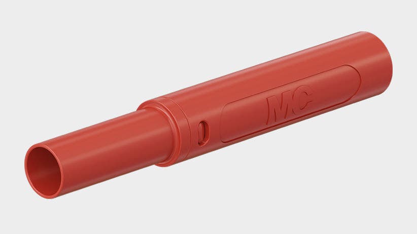 Han-stik Ø4mm SAM-4N-46 GRØN CATII 1000V/CATIII 600V 32A max.2,5mm² Ø4,6mm M/SKRUE