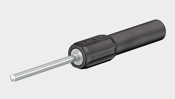 Adapter ZPS-20/25 rød CAT II 600V 19A pind Ø2x25mm