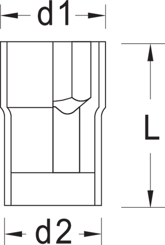 Gedore socket 3/8 1000V insulated SW16mm w/internal hexagon
