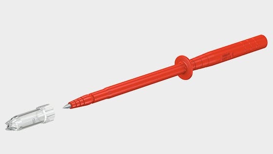 Prøvespids 2mm SPP2-S sort