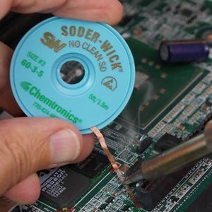 Suction wire no-clean flux white 0.8mmx3m; f/Micro-Circuits