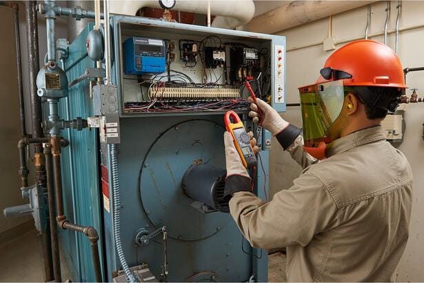 HVAC tangamperemeter 600A AC/200µA f/flammesensor-600V AC/DC